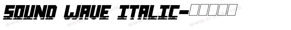 Sound Wave Italic字体转换